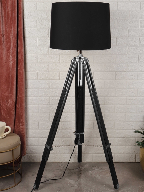

Grated Ginger Black Solid Classic Country Floor Lamp with Shade
