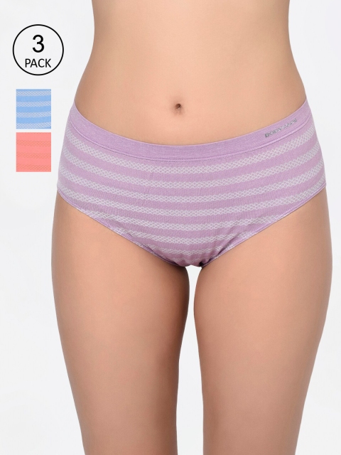 

Bodycare Women Pack Of 3 Assorted Hipster Briefs 35-3pcs