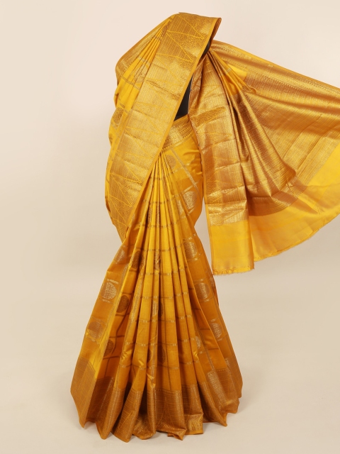 

Pothys Mustard Checked Saree