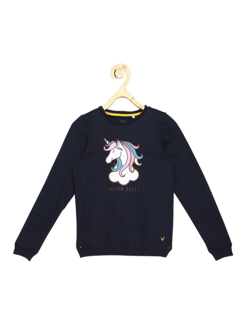 

Allen Solly Junior Girls Navy Blue Printed Sweatshirt