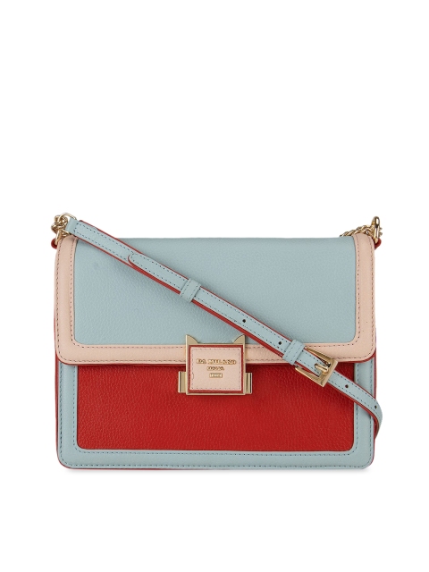 

Da Milano Blue & Red Colourblocked Sling Bag
