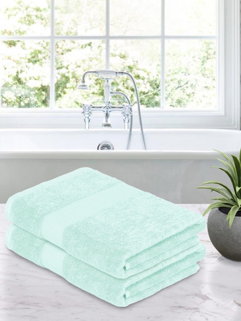 

Story@home Unisex Blue Set Of 2 Cotton 600 GSM Bath Towel