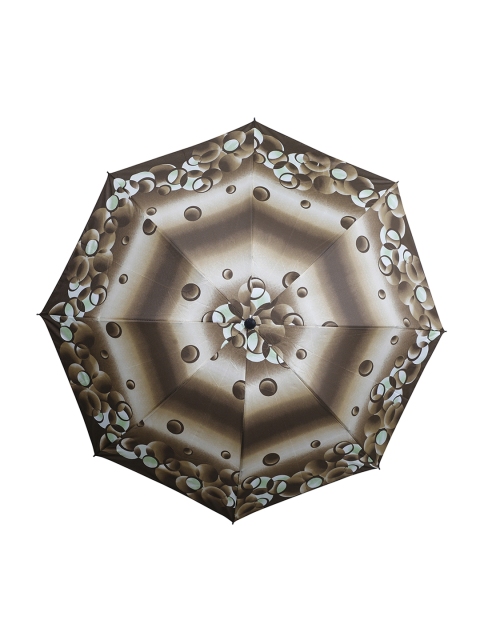 

LOOM LEGACY Brown & White Printed 3 Fold Manual Umbrella