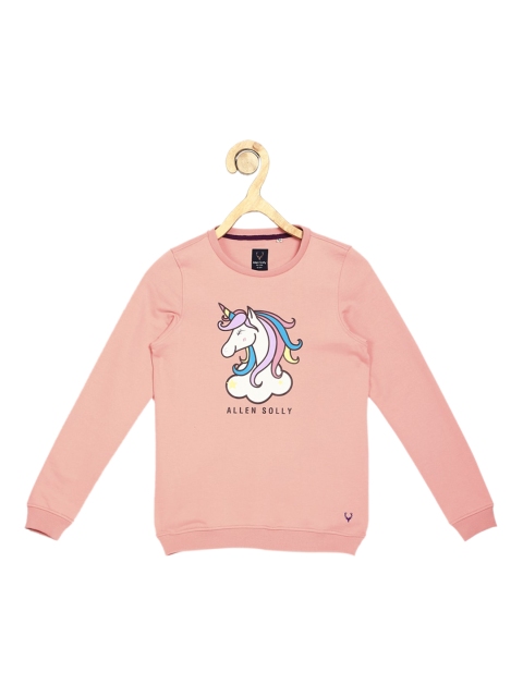 

Allen Solly Junior Girls Pink Printed Sweatshirt
