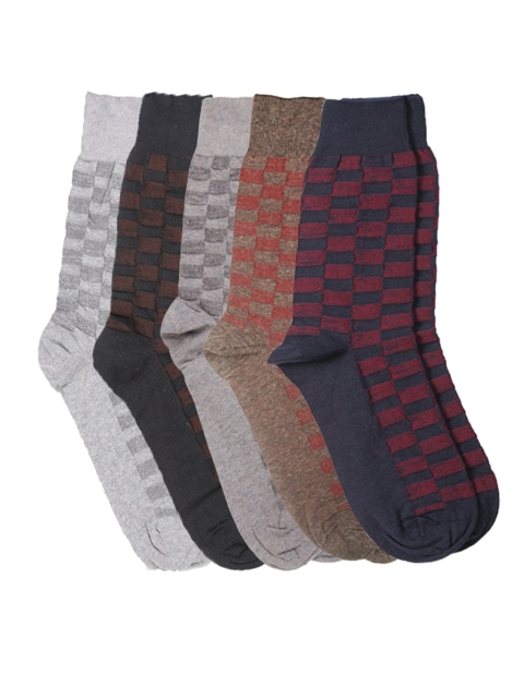 

Dollar Men Pack of 5 Multicoloured Patterned Calf-Length Socks, Multi