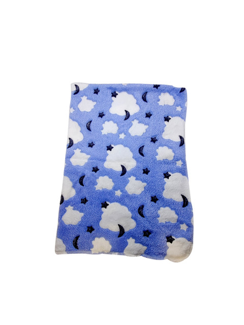 

PETS EMPIRE Blue & White Printed Dog Winter Blanket