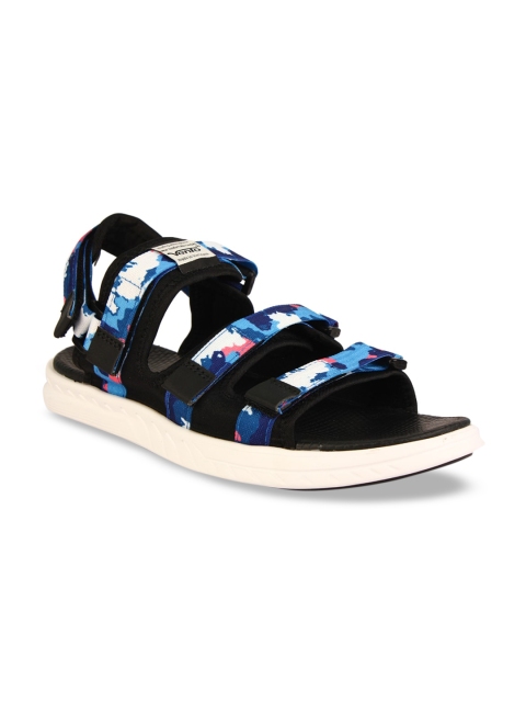

Vento Men Blue & White Printed Sports Sandals