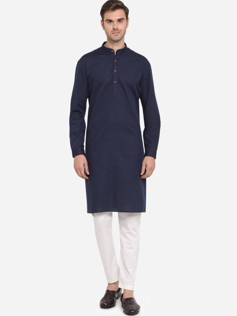 

Modi Kurta Men Navy Blue Kurta