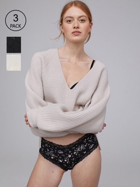 

H&M Women Pack of 3 Assorted Briefs