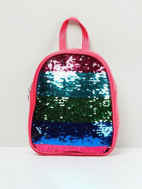 

max Girls Pink Embellished Backpack