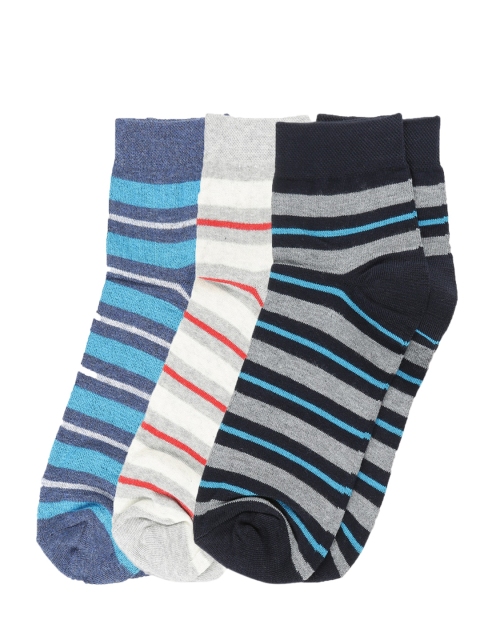 

Dollar Men Pack Of 3 Assorted Ankle-Length Socks