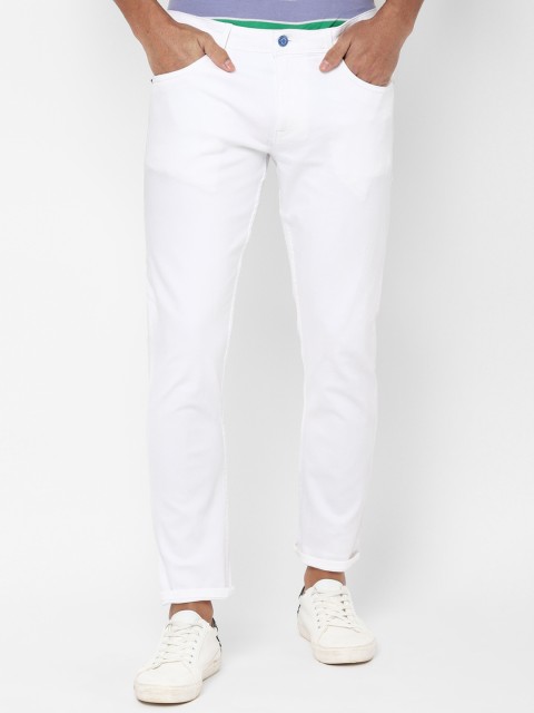 

Allen Solly Men White Slim Fit Mid-Rise Clean Look Jeans