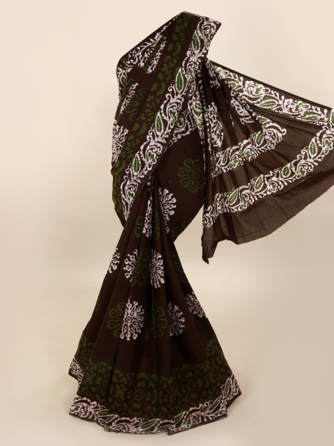 

Pothys Brown Printed Pure Cotton Saree