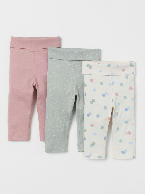 

H&M Kids 3-Pack Leggings, Beige