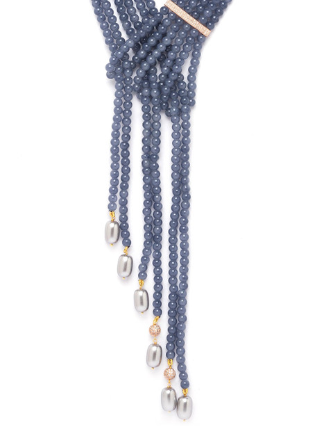 

JOULES BY RADHIKA Grey Brass Gold-Plated Handcrafted Necklace