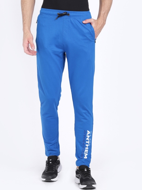 

ANTHEM Men Blue Solid Slim-Fit Track Pants