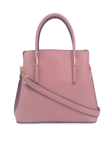 

Bagkok Pink Solid Handheld Bag