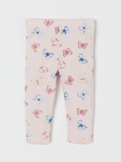 

H&M Girls Pink Printed Patterned Leggings