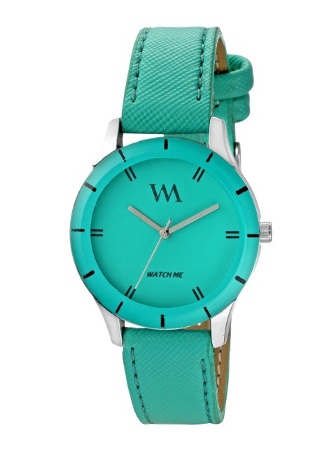 

Watch Me Women Green Leather Analogue Watch PP-007