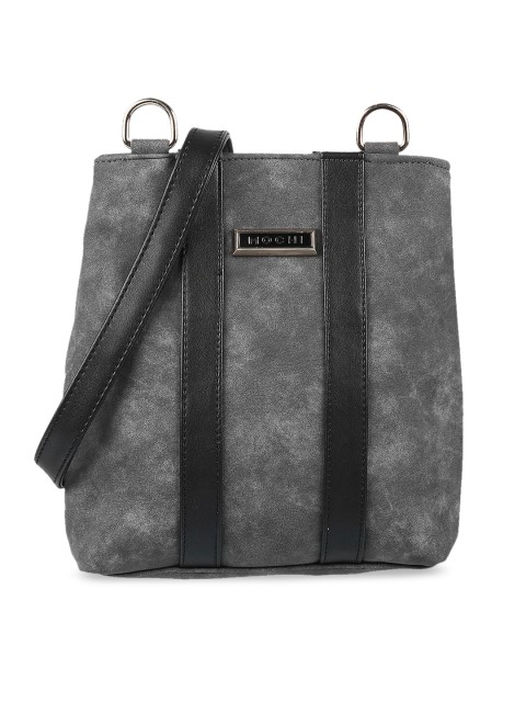 

Mochi Grey Solid Sling Bag
