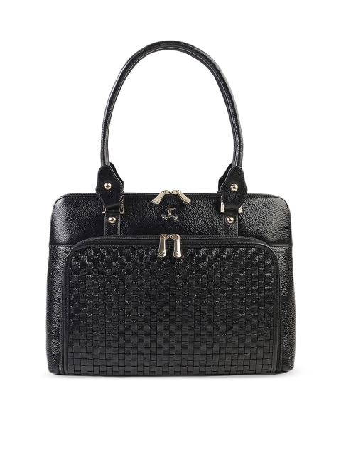 

Mochi Black Self Design Shoulder Bag