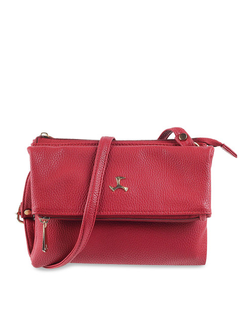 

Mochi Red Solid Sling Bag