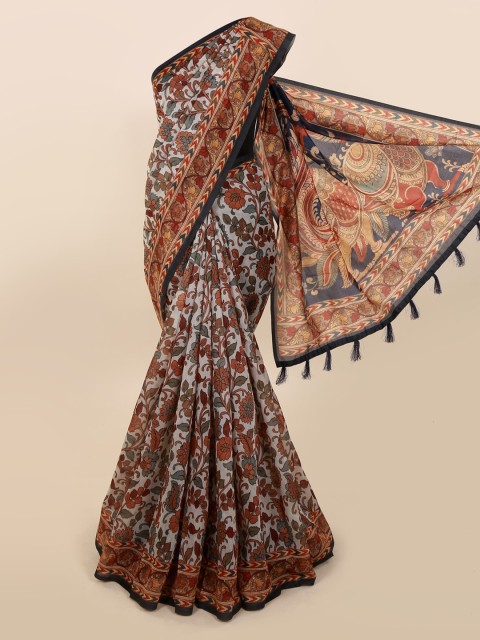 

Pothys Multicoloured Printed Cotton Blend Saree, Multi