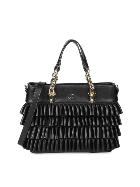 

Mochi Women Black Solid Handheld Bag