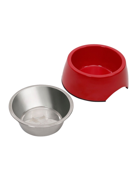 

Heads Up For Tails Red Solid Anti-Skid Stainless Steel Dog Bowl