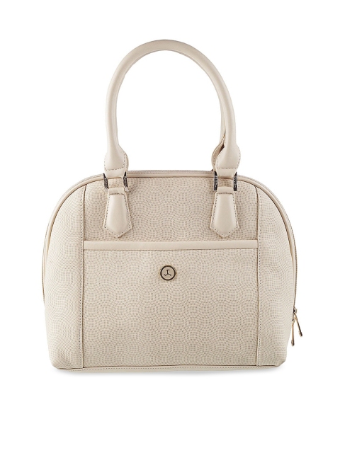 

Mochi Beige Self Design Handheld Bag