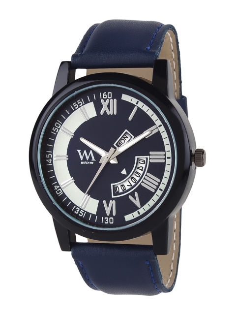 

Watch Me Men Navy Blue Analogue Leather Watch DDWM-056