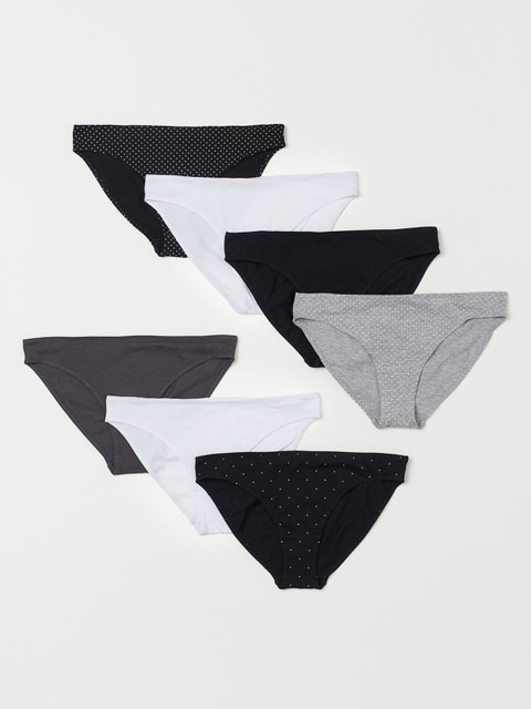 

H&M Women 7-Pack Cotton Bikini Briefs 0803969007, White
