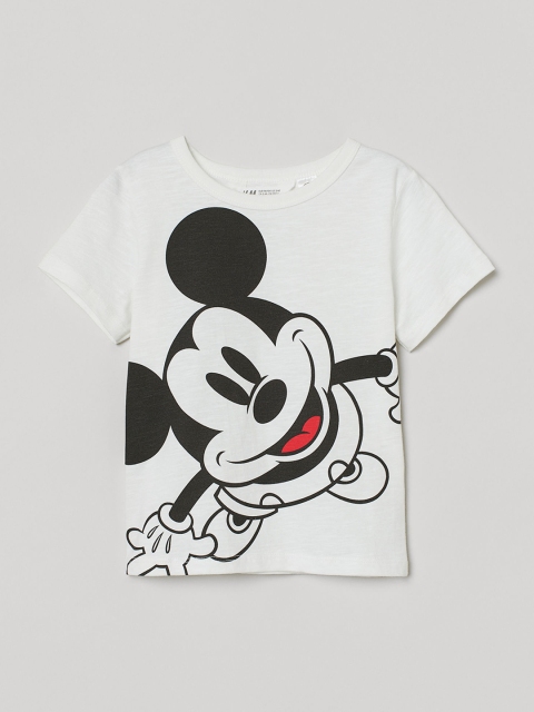 

H&M Boys White Printed T-shirt