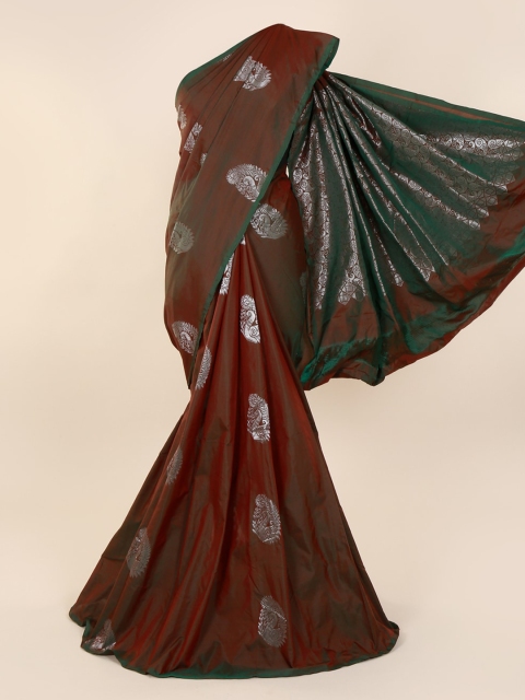 

Pothys Brown Silk Cotton Woven Design Kanjeevaram Saree