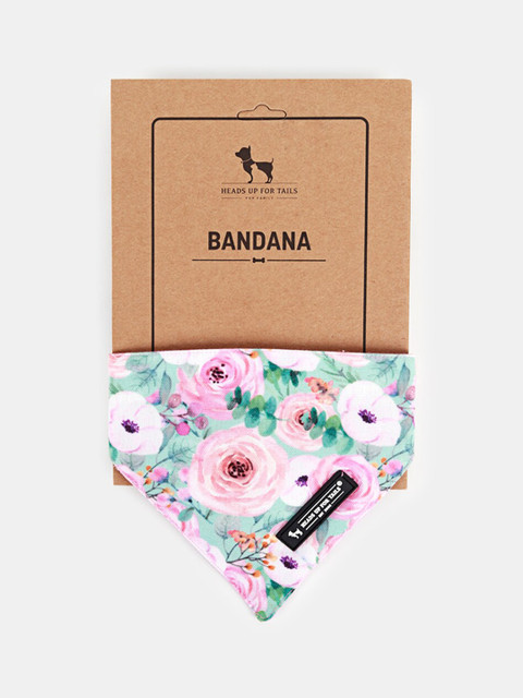 

Heads Up For Tails Pink & Blue Printed Reversible Dog Bandana