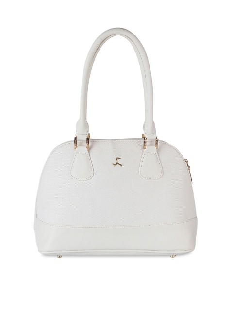 

Mochi Women White Textured Handheld Bag