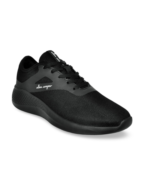 

Allen Cooper Men Black Mesh Running Shoes