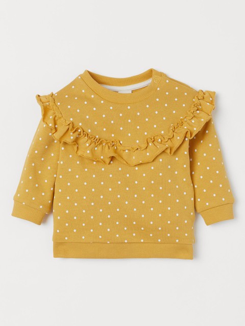 

H&M Girls Yellow Sweatshirt