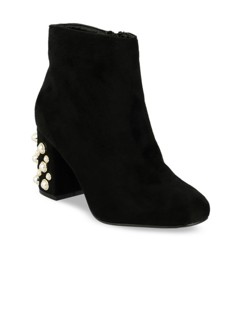 

ELLE Women Black Solid Heeled Boots