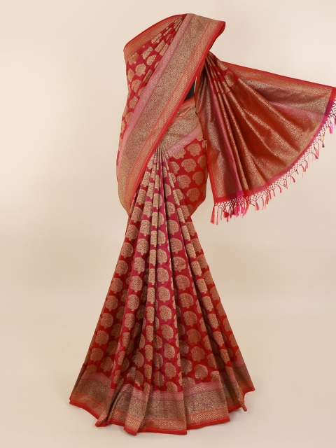 

Pothys Red Pure Silk Woven Design Banarasi Saree