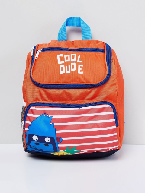 

max Boys Orange Graphic Backpack