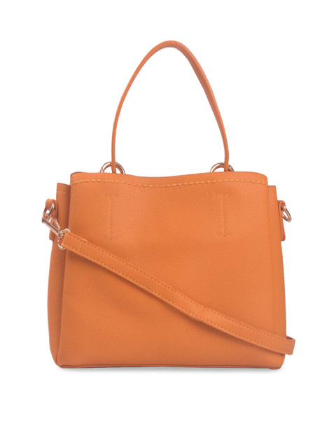 

Bagkok Tan Brown Solid Handheld Bag