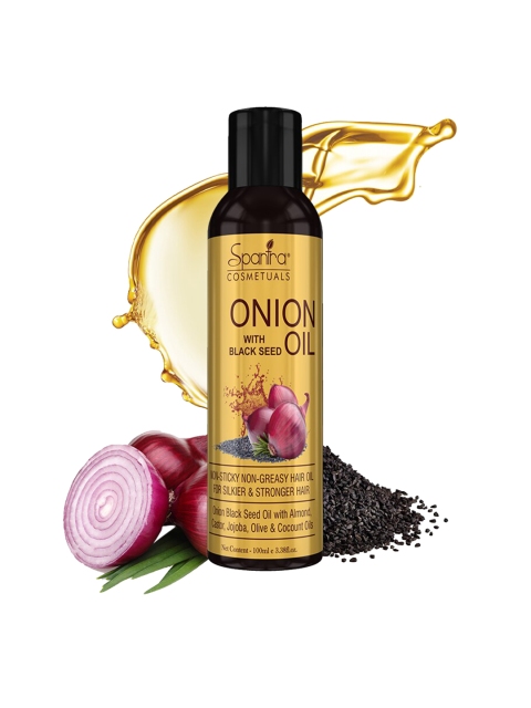 

Spantra Onion Black Seed Hair Oil 100ml, Gold