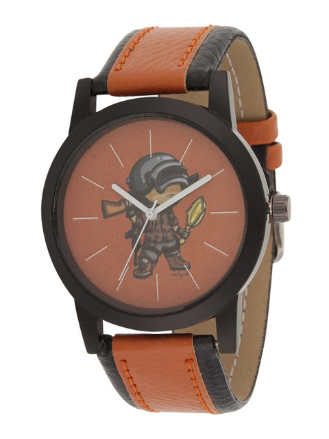 

Watch Me Men Brown Analogue Leather Watch PP-009