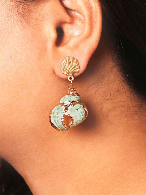 

JOKER & WITCH Gold-Toned Contemporary Drop Earrings