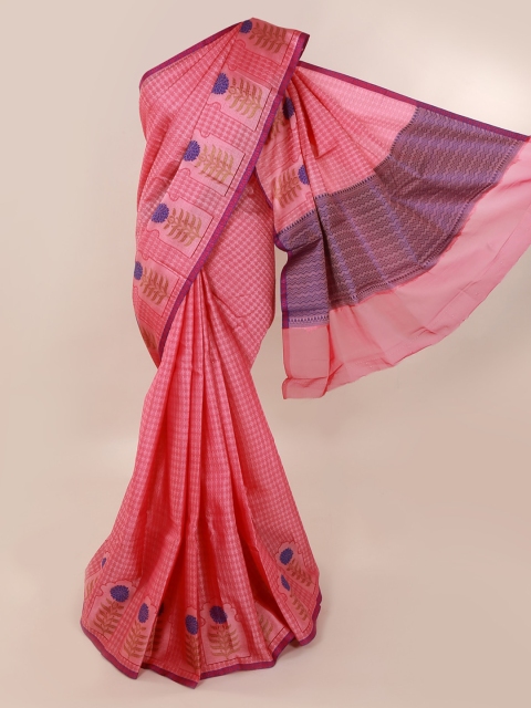 

Pothys Pink Printed Tissue Saree