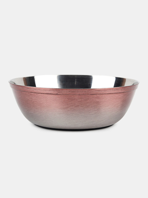 

Heads Up For Tails Set Of 3 Ombre Patterned Dog Bowls, Brown