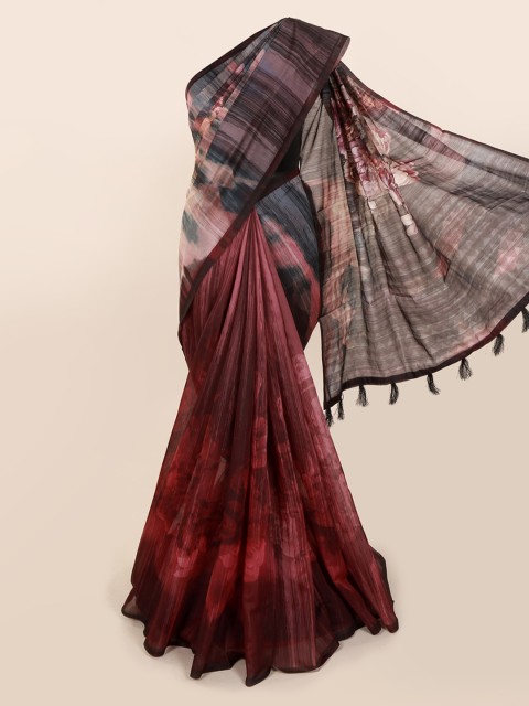 

Pothys Multicoloured Printed Cotton Blend Saree, Multi