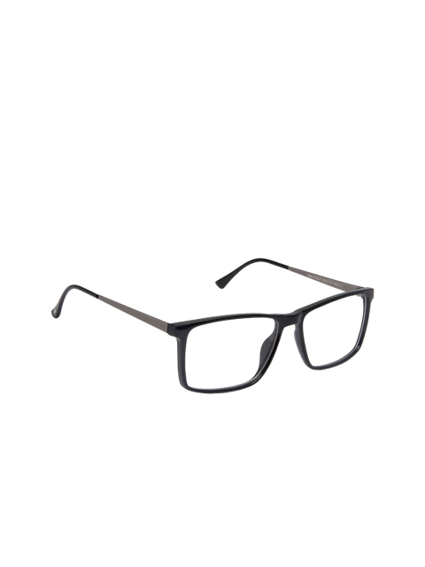 

David Blake Unisex Black Solid Full Rim Rectangle Frames