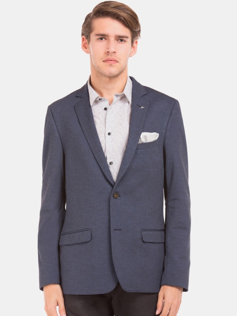 

Arrow New York Men Navy Blue Single Breasted Slim Fit Blazer